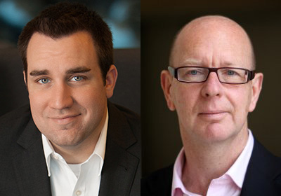 Photos of David Burkus and Stuart Crainer